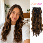 Four Piece Set of Water Ripple Curly Hair Pieces